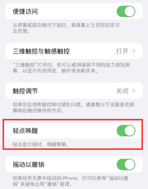 循化苹果授权维修站分享iPhone轻点无法唤醒怎么办 