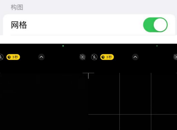 循化苹果手机维修网点分享iPhone如何开启九宫格构图功能