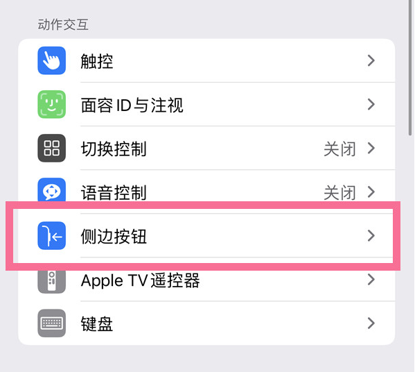 循化苹果14维修店分享iPhone14 Plus侧键双击下载功能关闭方法 